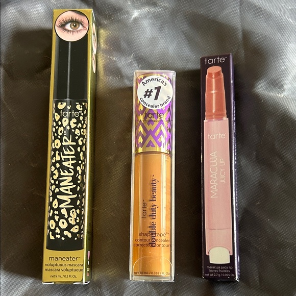 Tarte 3 Piece Kit Maneater Black Mascara,Tan Sand Concealer & Maracuja Juicy Lip - Picture 2 of 16